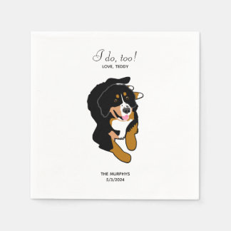 Serviette En Papier Bernese Mountain Dog Mariage Cocktail Napkins