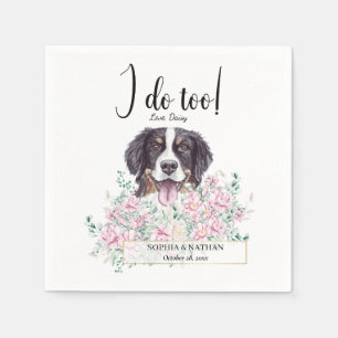 Serviette En Papier Bernese Mountain Dog Mariage Cocktail Napkins