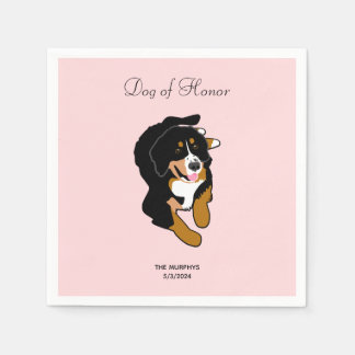 Serviette En Papier Bernese Mountain Dog Mariage Cocktail Napkins