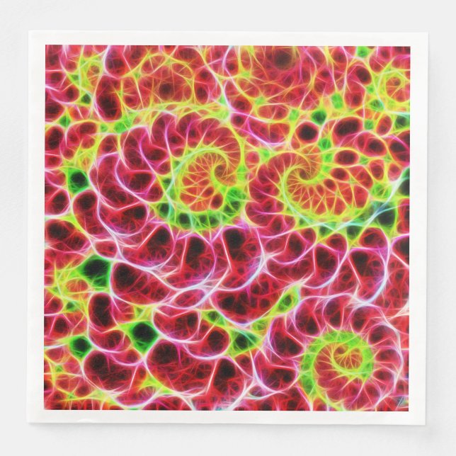 Serviette En Papier Berry Delight Fractal Art (Devant)