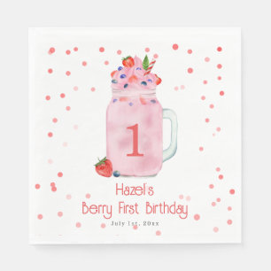 Serviette En Papier Berry Premier anniversaire Smoothie