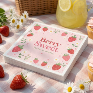 Serviette En Papier Berry Sweet Anniversaire de naissance personnalisé