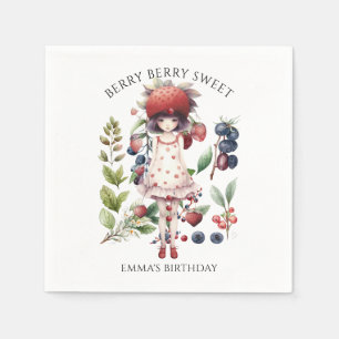 Serviette En Papier Berry Sweet Girl's Birthday Party