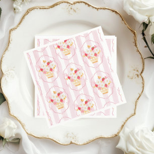 Serviette En Papier Berry Sweet Strawberry Baby shower Whimsical