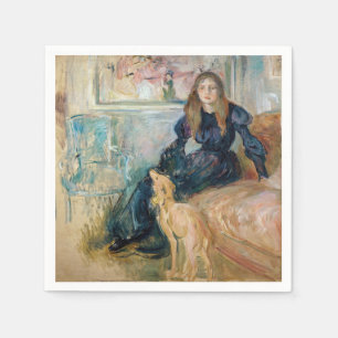 Serviette En Papier Berthe Morisot - Julie et son Greyhound Laerte