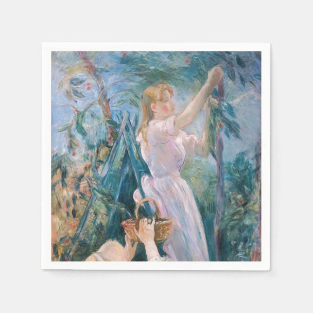 Serviette En Papier Berthe Morisot - Le Sicker À Cerise (Devant)