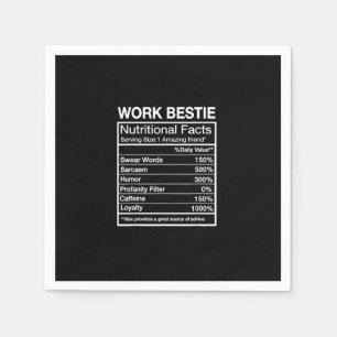 Serviette En Papier Bestie de travail amusant Définition, Coworker Hil
