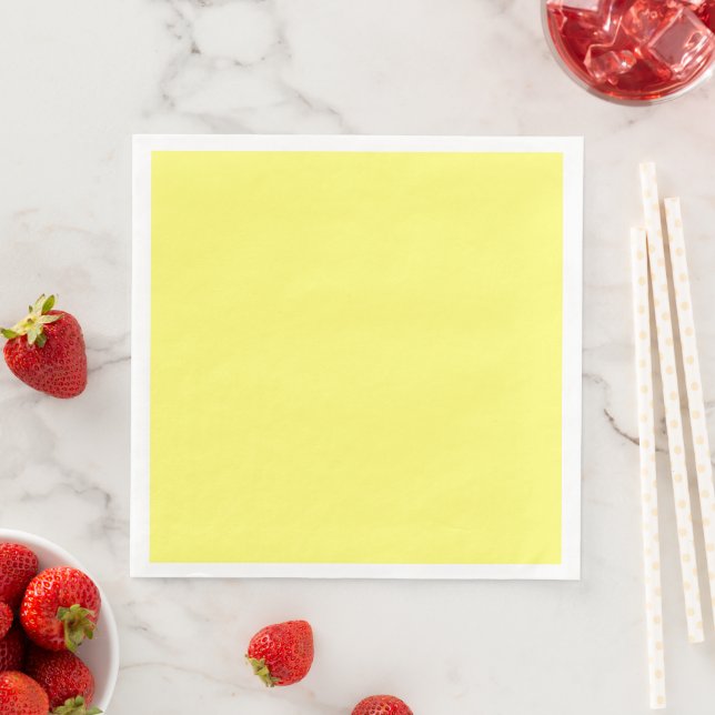 Serviette En Papier Beurre jaune (En situation)