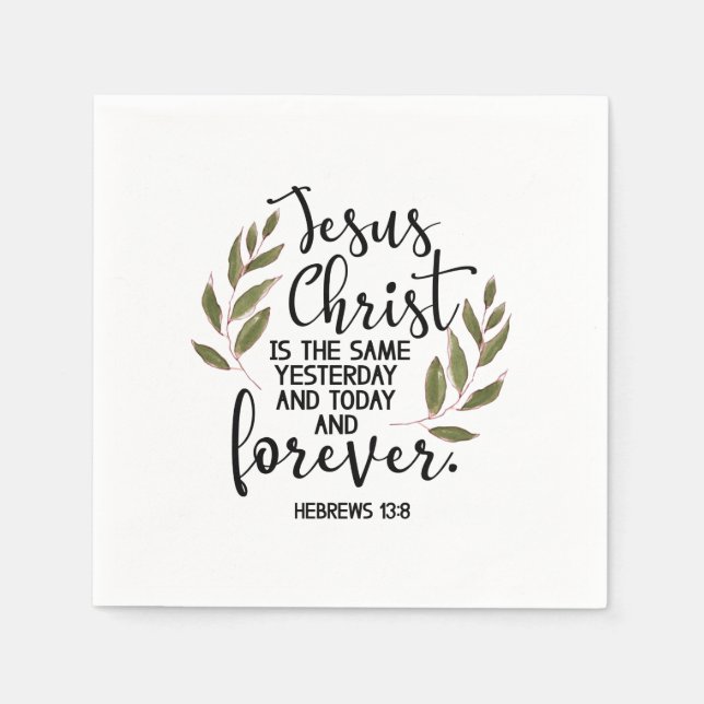 Serviette En Papier Bible verse Hebrews  (Devant)