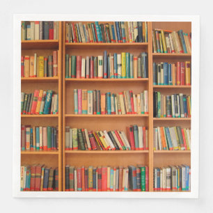 Serviette En Papier Bibliothèque Livres Librairie Vêtements de livres