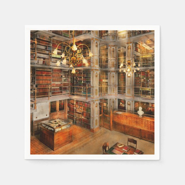 Serviette En Papier Bibliothèque - Un classique littéraire 1905 (Devant)