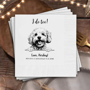 Serviette En Papier Bichon Frise Chien Dessin Personnalisé Je fais Aus