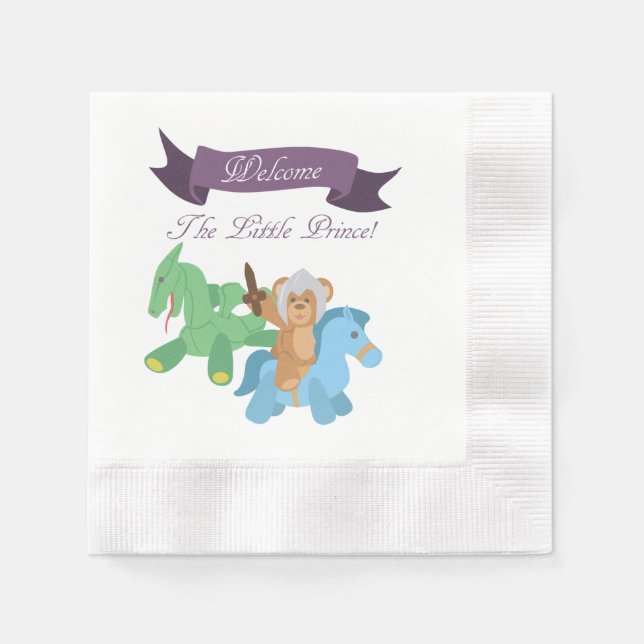 Serviette En Papier Bienvenue au Petit Prince (Devant)