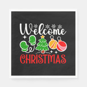 Serviette En Papier Bienvenue Noël