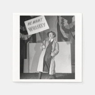 Serviette En Papier Bière d'interdiction vintage, Vintage Retro1930