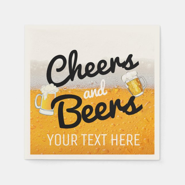 Serviette En Papier Bières|Bière froide Icy Foamy (Devant)