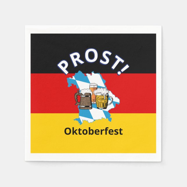 Serviette En Papier Bières OKTOBERFEST (Devant)
