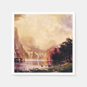Serviette En Papier Bierstadt - Parmi les montagnes de la Sierra Nevad