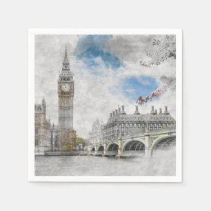 Serviette En Papier Big Ben, Londres, Royaume-Uni