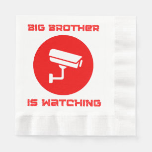 Serviette En Papier Big Brother regarde  1984 ingsoc