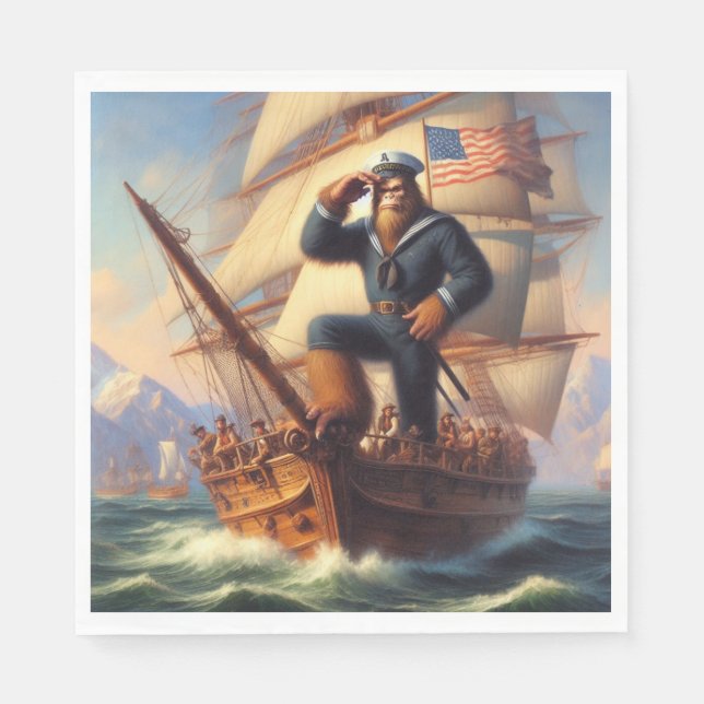 Serviette En Papier Bigfoot Sailor (Devant)