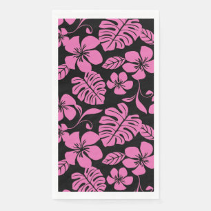 SERVIETTE EN PAPIER BIKINI ROSE (NOIR/ROSE)
