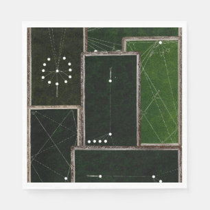 Serviette En Papier Billard vintage Table de billard Table de billard 