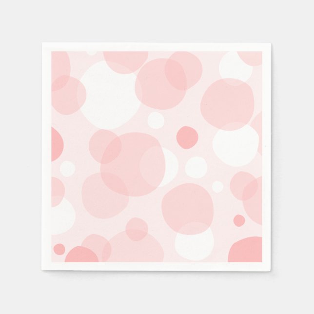 Serviette En Papier Billes roses mignonnes (Devant)