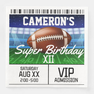 Serviette En Papier Billet de jeu de football Super Party