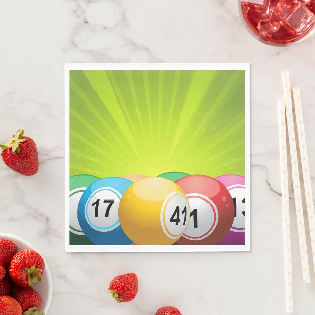 Serviette En Papier Bingo Balls (Créateur téléchargé)