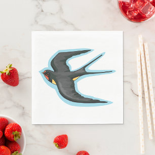 Serviette En Papier Bird in Flight