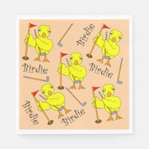 Serviette En Papier Birdie Golfer Chick