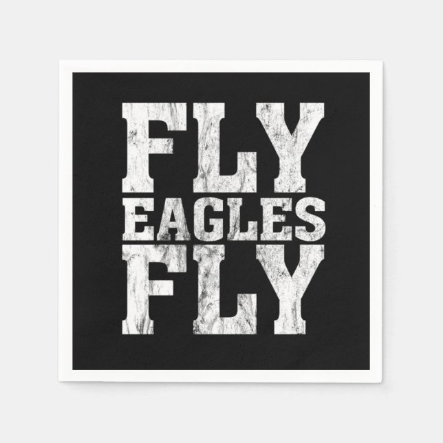 Serviette En Papier Birds Philadelphie Team Fly Eagles Fly Philly Foot (Devant)