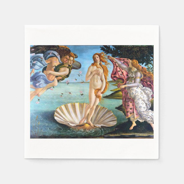 Serviette En Papier Birth Of Venus Sandro Botticelli Restored Version (Devant)