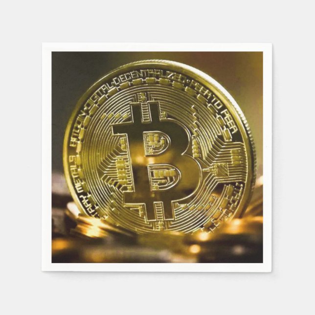 Serviette En Papier bitcoin (Devant)