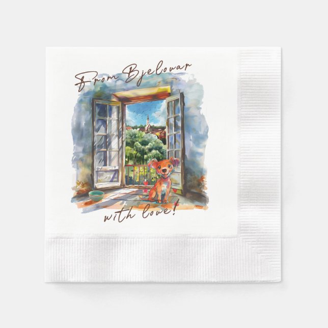 Serviette En Papier Bjelovar (Devant)