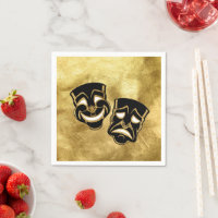 Black Gold Foil Comédie et Mariage de théâtre de l