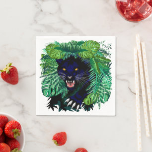 Serviette En Papier Black Panther Spirit of the Jungle
