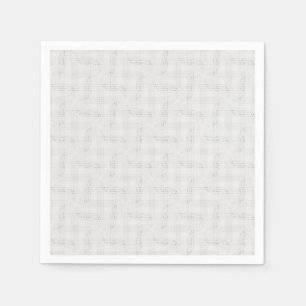 Serviette En Papier Blanc solide texturé.