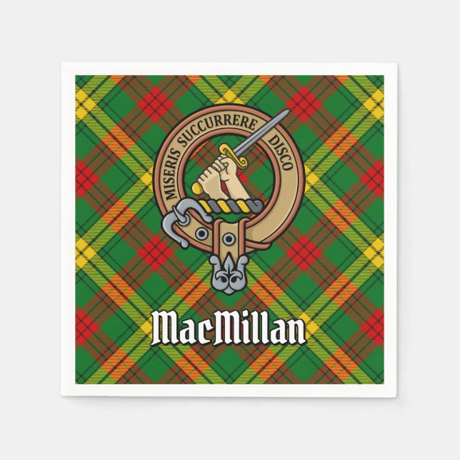 Serviette En Papier Blason de Clan MacMillan sur tartan (Devant)
