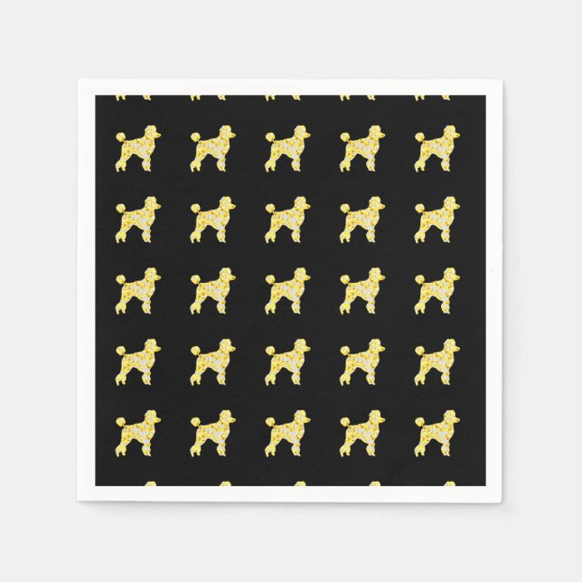 SERVIETTE EN PAPIER BLÉ POODLE (Devant)