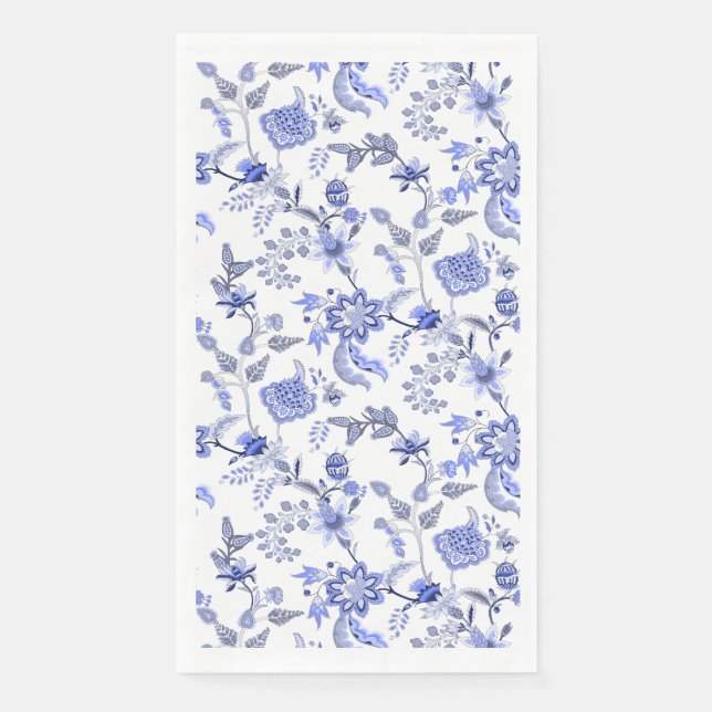 Serviette En Papier Bleu (Devant)