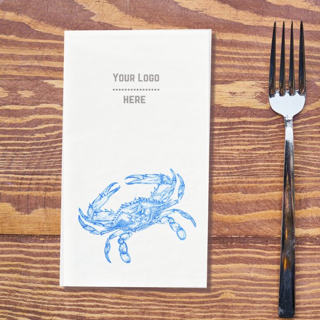 Serviette En Papier Bleu crabe (Créateur téléchargé)