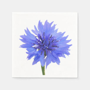 Serviette En Papier bleu de bleuet