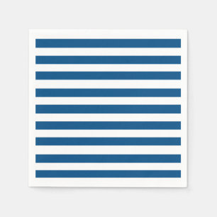 Serviette En Papier Bleu et blanc