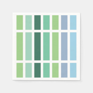 Serviette En Papier Bleu et vert