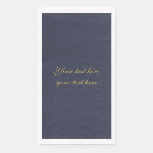 Serviette En Papier Bleu Gold Professionnel Tendance Minimaliste Propr