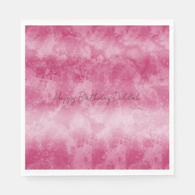 Serviette En Papier Bleu Pink Ombre (Devant)