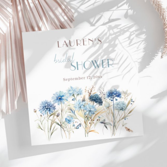 Serviette En Papier Bleuettes Bridal Shower (Créateur téléchargé)
