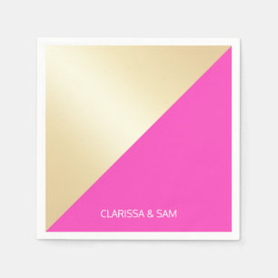 Serviette En Papier Bloc girly élégant moderne de roses indien et de